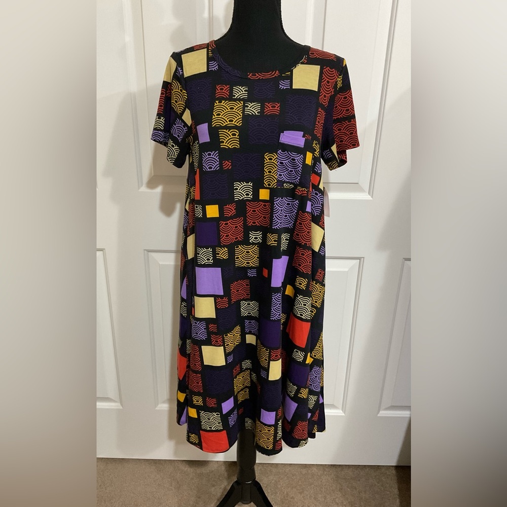 LuLaRoe M Colorful Carly Dress